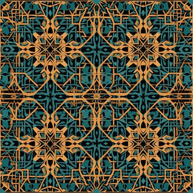 Arabic_pattern_template_flat_classical_symmetrical