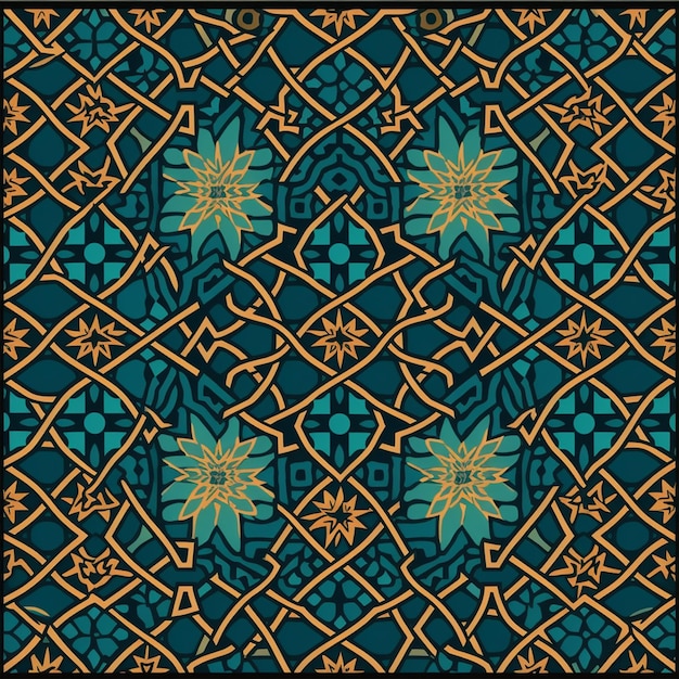 Arabic_pattern_template_flat_classical_symmetrical