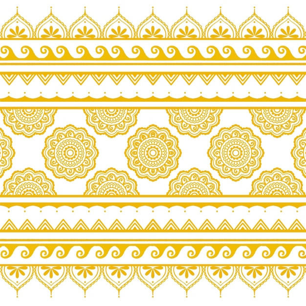 Arabisch etnisch stamstofpatroon mengt de elegantie van oude kunst met een moderne twist Etnisch