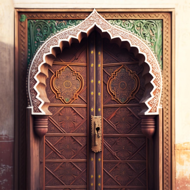 Arabische decoratieve deur in oosterse stijl Klassiek Marokko