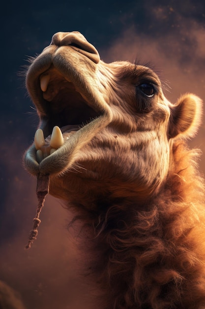 Foto arabische kameel eid al adha generatieve ai