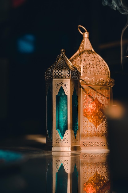 Arabische lantaarn en Ramadan Karee