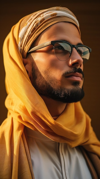 Arabische man met bril