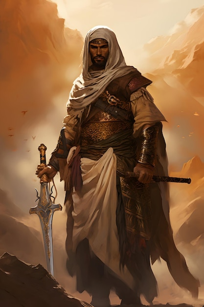 Arabische oude krijger