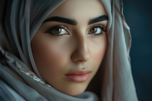 Arabische vrouwen in hijab portretten voor zaken