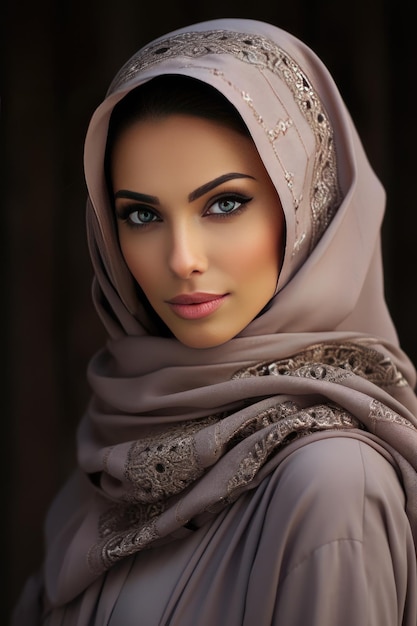 Arabische vrouwen met hijab-model