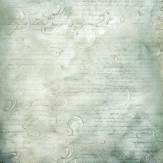 Foto arafed afbeelding van een papier met een boekrol en een letter generatieve ai