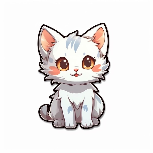 Angry Cat, Cute Kitten, Ready To Fight, Cartoon Chibi Style, Generative AI  Stock Illustration - Illustration of friendship, characters: 280974758