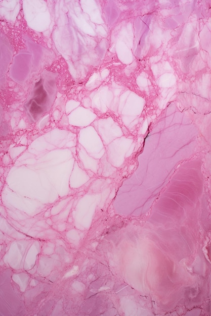 Arafed beeld van een roze marmer met een zwarte punt generatieve ai