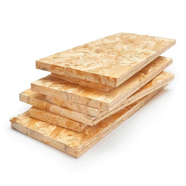 arafed board of plywood boards stacked on top of each other generative ai