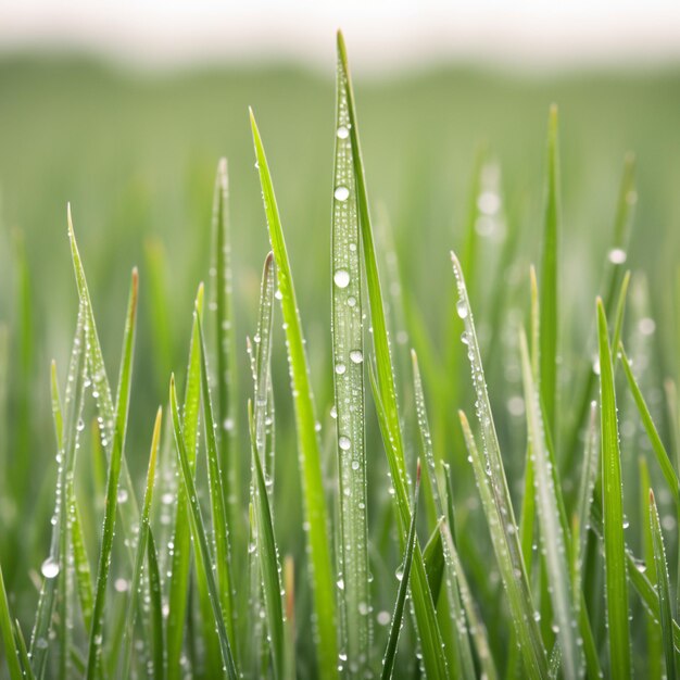 その上に水滴を積んだ草を畑で生み出す ⁇ 