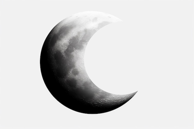 arafed halve maan met een wolk op de achtergrond generatieve ai