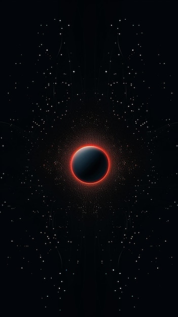 Arafed image of a black hole in the middle of a space generative ai