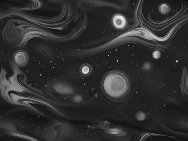 Photo arafed image of a black and white photo of a space scene generative ai