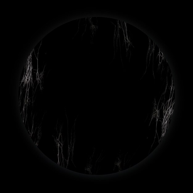 arafed image of a circular black hole with a few branches generative ai