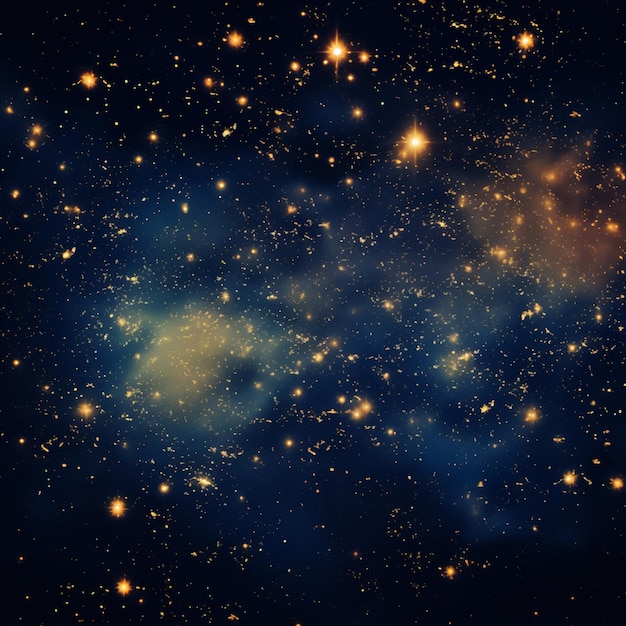 arafed image of a cluster of stars in the night sky generative ai