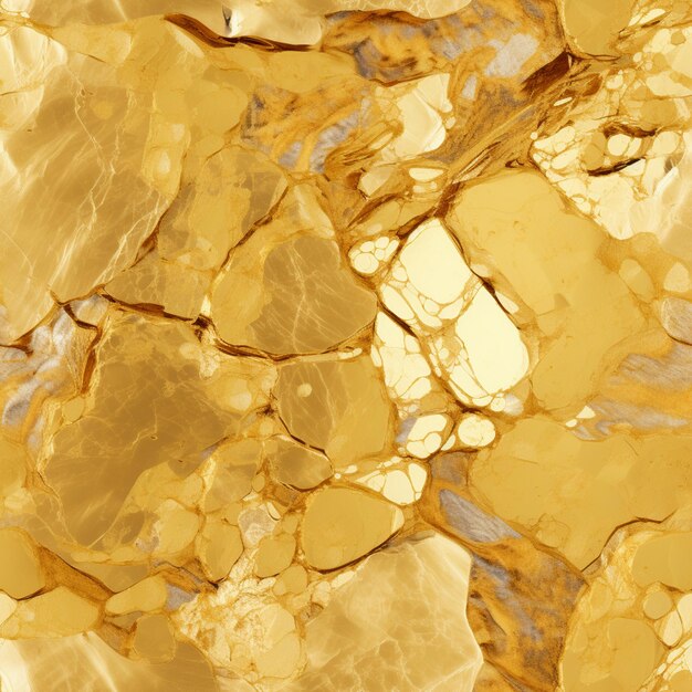 arafed image of a gold colored rock with a white background generative ai