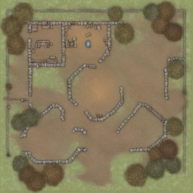 arafed image of a map of a small park with a pool