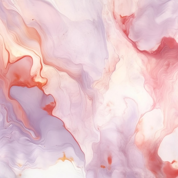 Arafed image of a painting of a red and white liquid generative ai