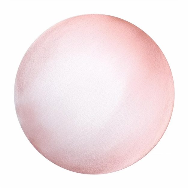 Photo arafed image of a pink ball of soap on a white background generative ai