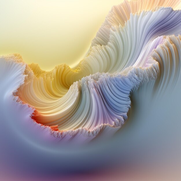 Photo arafed image of a wave of white and pink colors generative ai