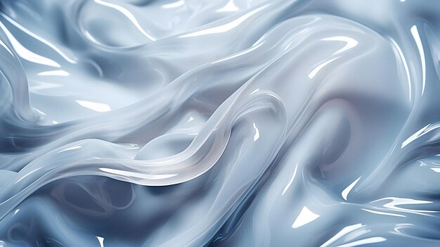 arafed image of a white and blue liquid swirl Generative AI