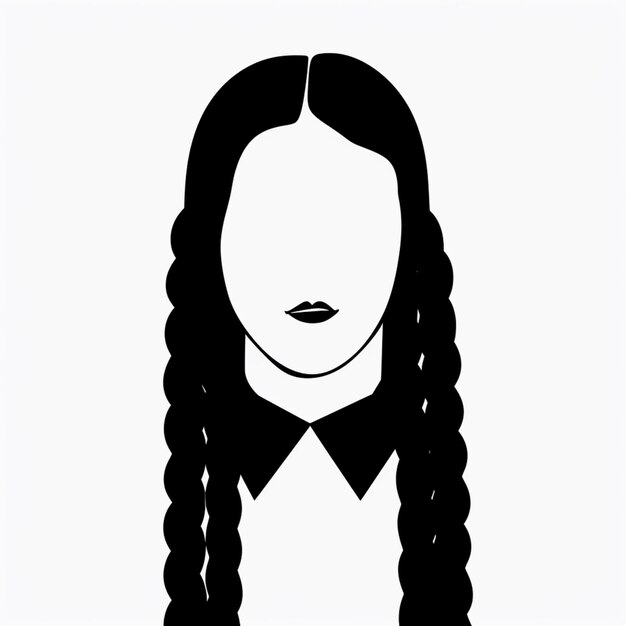 Photo arafed image of a woman with long hair and a bow tie generative ai