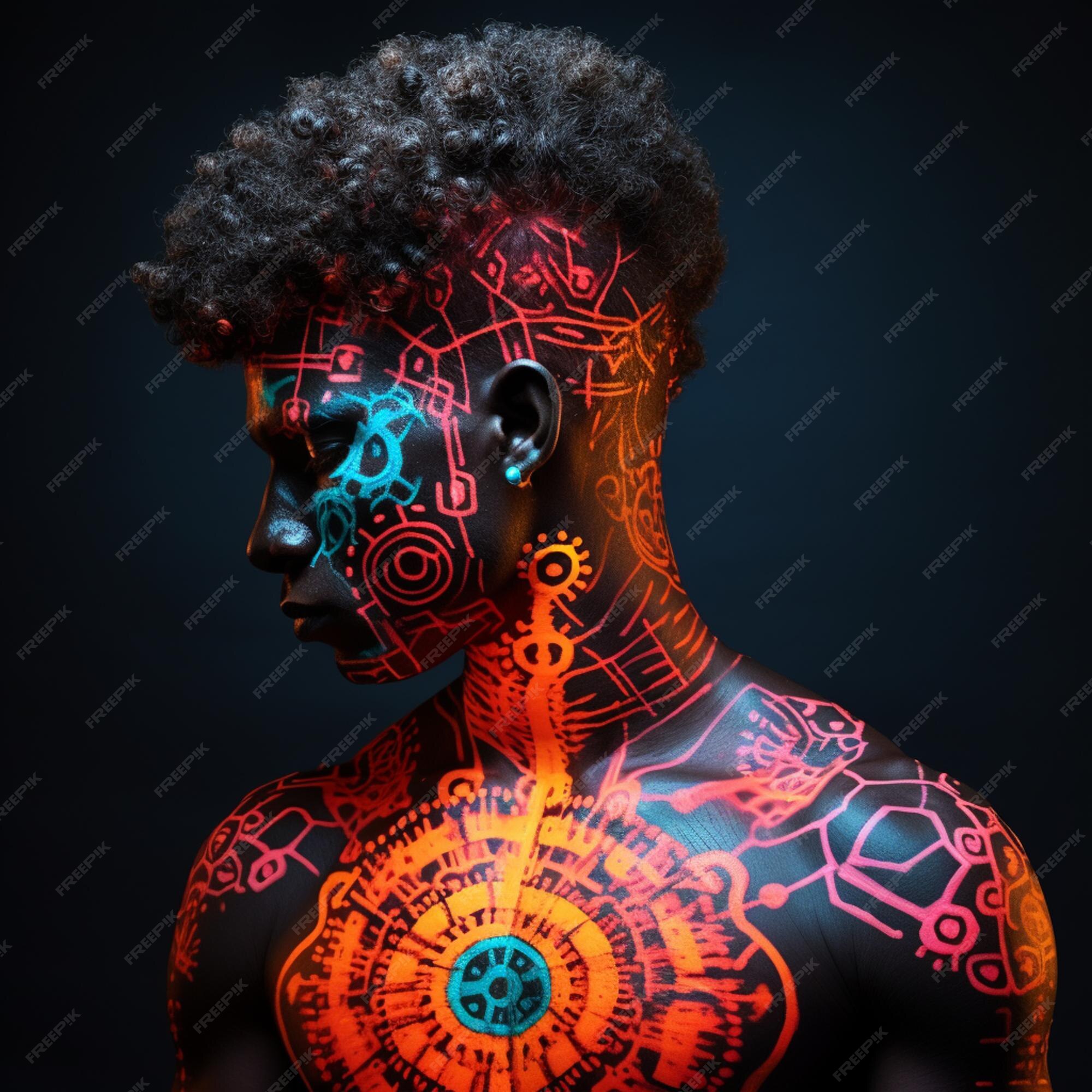 Man with black body paint photo – Free Portrait Image on Unsplash