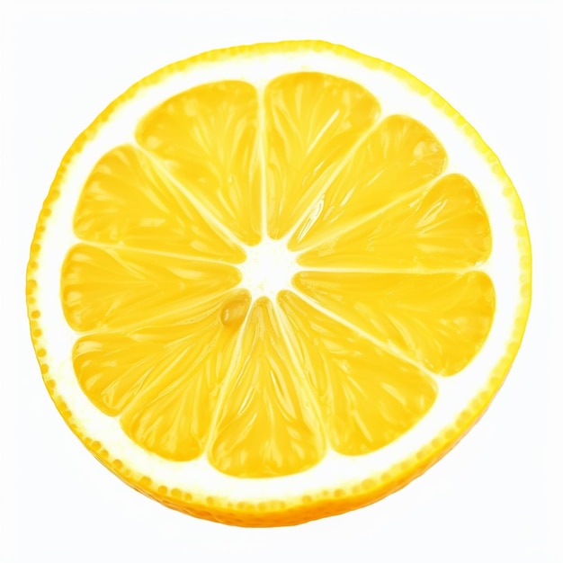 Arafed orange slice on white background with white background generative ai