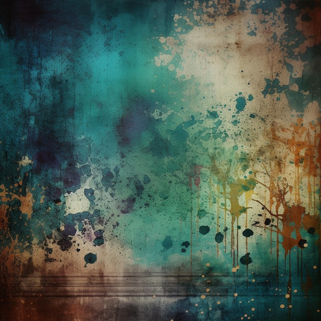 arafed photograph of a grungy background with a colorful design generative ai