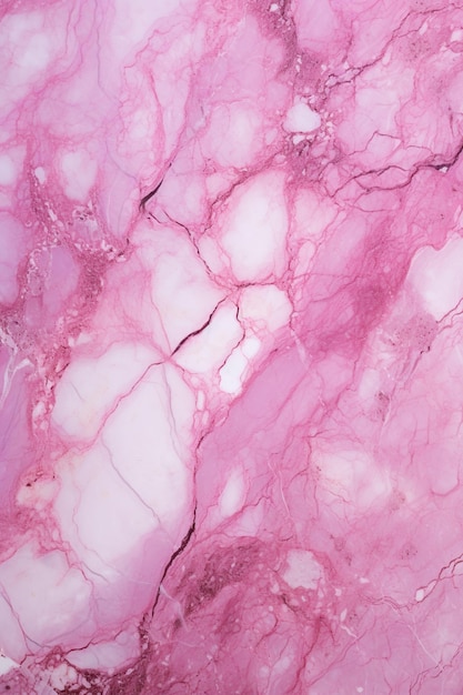 Arafed pink marble with a white vein and a black vein generative ai