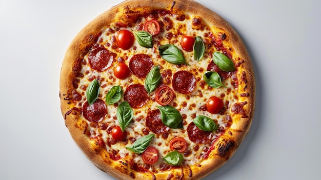 arafed pizza with pepperoni generative ai