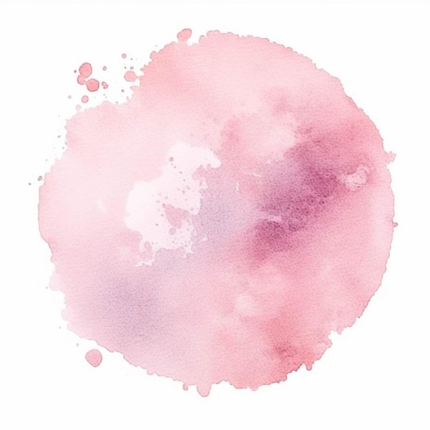 Arafed roze en paarse aquarel vlek vlek op wit papier generatieve ai