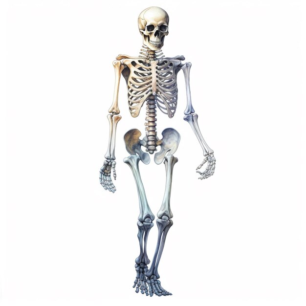 arafed skeleton with a full body of bones and a full body of bones generative ai