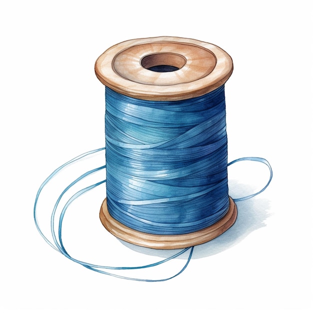 arafed spool of thread with a spool of thread on it generative ai