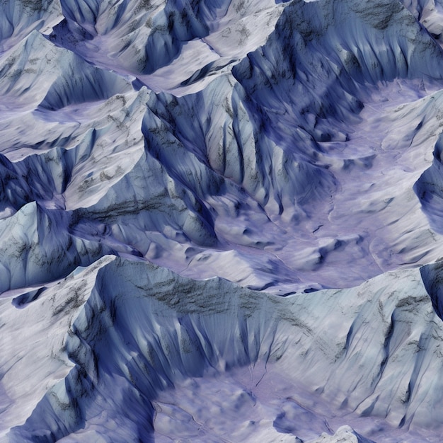 arafed view of a mountain range with a few snow covered mountains generative ai
