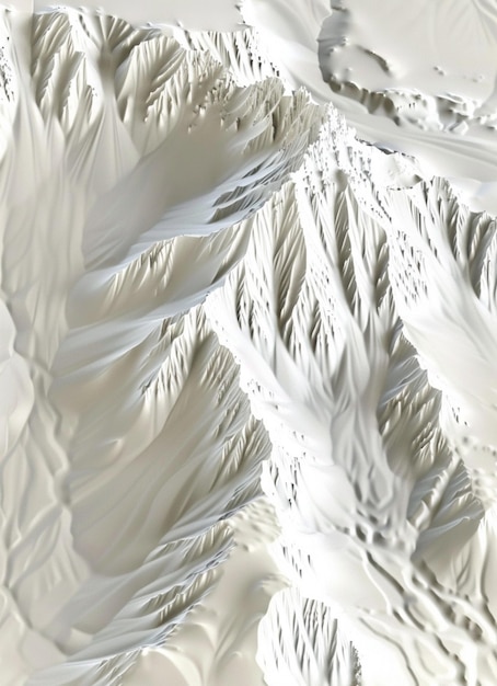 arafed view of a mountain with a snow covered area generative ai