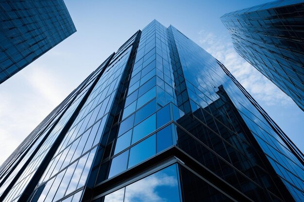 Foto vista arrafed di un edificio alto con uno sfondo cielo hd