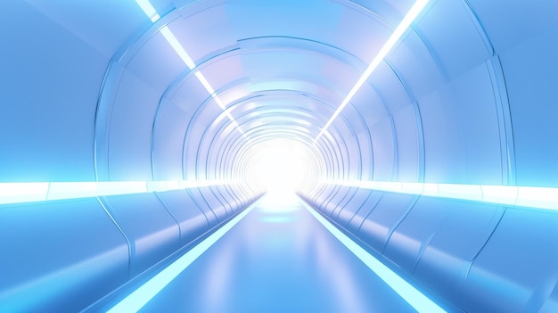 Arafed view of a tunnel with a bright light at the end generative ai