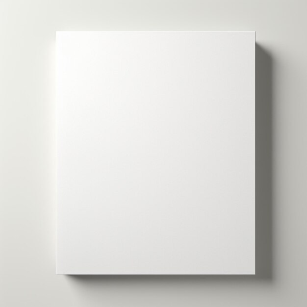 Foto arafed witte vierkante doos op een muur met een schaduw generatieve ai