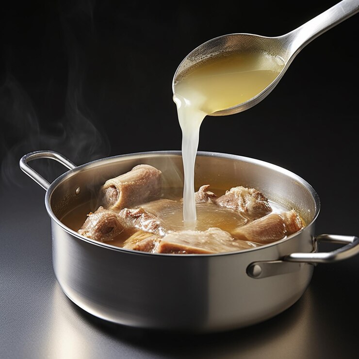 araffe being poured into a pot of chicken broth generative
Recipes with Bone Broth