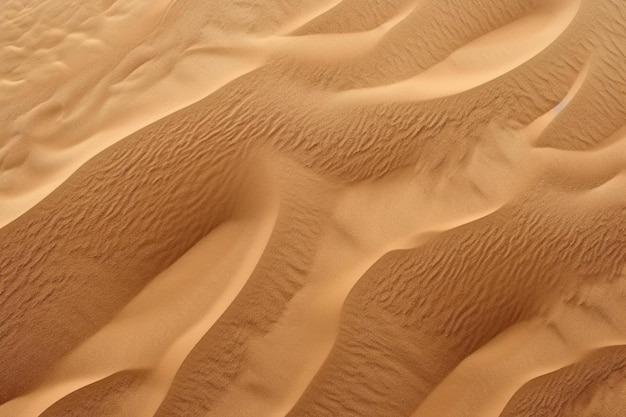 araffes of sand in the desert with a single person walking generative ai