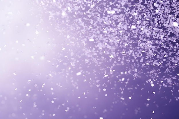 araffes of snow falling down from the sky in a purple and white photo Generative AI