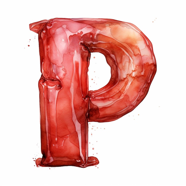 사진 색 배경에 글래스 된 도으로 만든 공식 문자 p 생성 ai