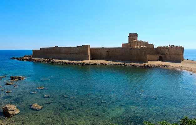 Aragonese castle of Le Castella Calabria Italy