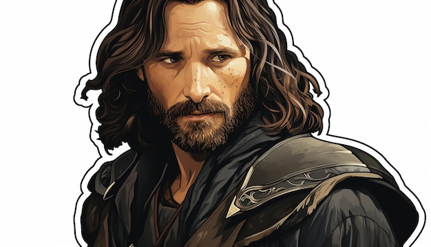 Aragorn van Lord of the Rings sticker