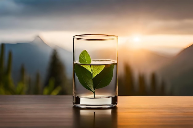 Araj is placed in a glass on the table