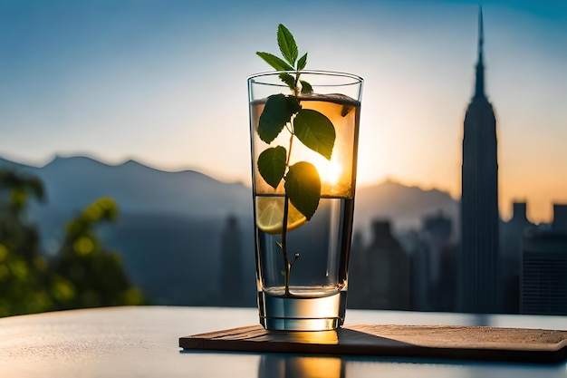 Araj is placed in a glass on the table