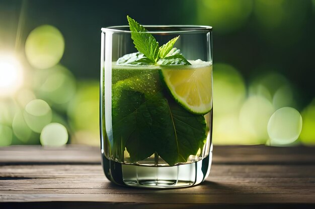 Araj wordt in een glas op tafel gezet