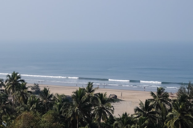 Arambol vista spiaggia goa india